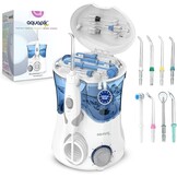 Aquapik® PRO Professionele Water Flosser | Verwijdert Tandplak + Aanbevolen door Tandartsen + Zorgt voor Implantaten en Orthodontie | Monddouche met 8 Opzetstukken + 10 Drukniveaus + 600 ml Capaciteit