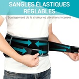 Comfytemp Verwarmingsband voor de Onderrug (One Size) - Draadloos & Verstelbaar met Massage