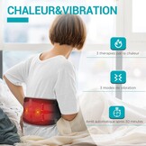 Comfytemp Verwarmingsband voor de Onderrug (One Size) - Draadloos & Verstelbaar met Massage