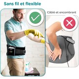 Comfytemp Verwarmingsband voor de Onderrug (One Size) - Draadloos & Verstelbaar met Massage