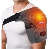 USB-vibratiecompressie-schouderbrace voor rotatormanchet, pijn, bevroren schouder, artritis, trillingsondersteuning, voor mannen en vrouwen