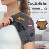 USB-vibratiecompressie-schouderbrace voor rotatormanchet, pijn, bevroren schouder, artritis, trillingsondersteuning, voor mannen en vrouwen