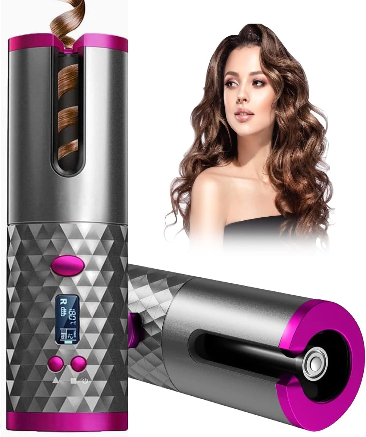 SevenPanda Draadloze Automatische Krultang met Keramische Coating