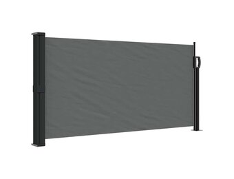 vidaXL Windscherm uittrekbaar 100x500 cm antracietkleurig