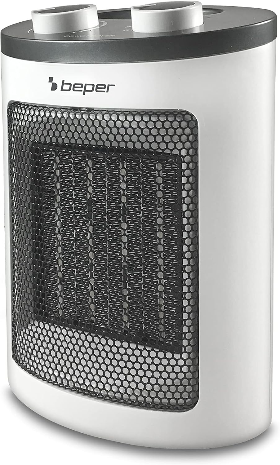 Beper Keramische Ventilatorkachel 1500W - Compacte Elektrische Kachel - Wit/Zwart