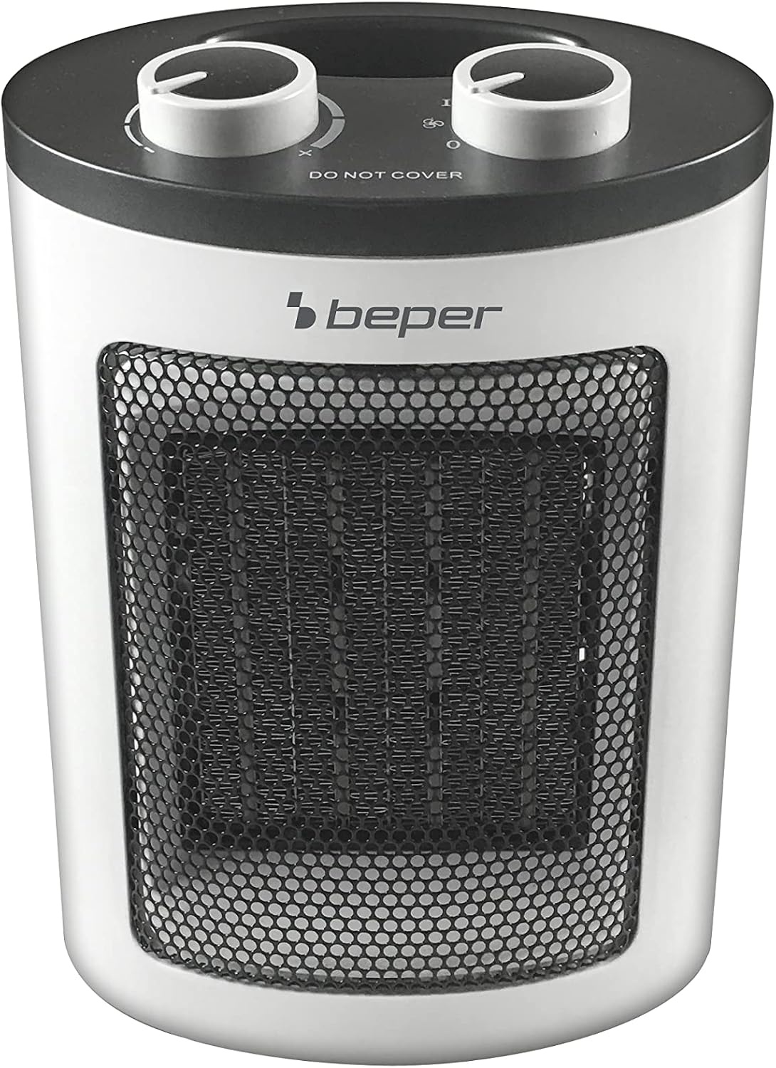 Beper Keramische Ventilatorkachel 1500W - Compacte Elektrische Kachel - Wit/Zwart