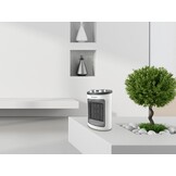 Beper Keramische Ventilatorkachel 1500W - Compacte Elektrische Kachel - Wit/Zwart