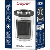 Beper Keramische Ventilatorkachel 1500W - Compacte Elektrische Kachel - Wit/Zwart