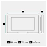 LEGRAND, EASYKIT Plus 368910 Video-deurintercomset met 2-draads aansluiting, 7 inch kleurenmonitor gespiegeld en groothoekcamera, 1-/2-gezinswonsset, uitbreidbaar, stekkervoeding, IP54-IK07, zwart
