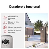 LEGRAND, EASYKIT Plus 368910 Video-deurintercomset met 2-draads aansluiting, 7 inch kleurenmonitor gespiegeld en groothoekcamera, 1-/2-gezinswonsset, uitbreidbaar, stekkervoeding, IP54-IK07, zwart