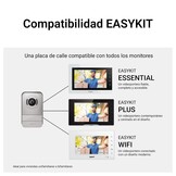 LEGRAND, EASYKIT Plus 368910 Video-deurintercomset met 2-draads aansluiting, 7 inch kleurenmonitor gespiegeld en groothoekcamera, 1-/2-gezinswonsset, uitbreidbaar, stekkervoeding, IP54-IK07, zwart