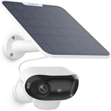 Reolink 4K Solar Beveiligingscamera's Draadloos Buiten, ColorX Nachtzicht, 180° Blindspotvrij Zicht, Wi-Fi 6, Persoon/Voertuig/Dier-Detectie, Argus 4 Pro met Zonnepaneel