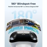Reolink 4K Solar Beveiligingscamera's Draadloos Buiten, ColorX Nachtzicht, 180° Blindspotvrij Zicht, Wi-Fi 6, Persoon/Voertuig/Dier-Detectie, Argus 4 Pro met Zonnepaneel