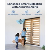Reolink 4K Solar Beveiligingscamera's Draadloos Buiten, ColorX Nachtzicht, 180° Blindspotvrij Zicht, Wi-Fi 6, Persoon/Voertuig/Dier-Detectie, Argus 4 Pro met Zonnepaneel