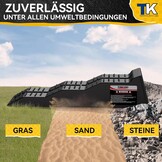 Oprijwiggen voor camper, 2 stuks/1 set, het maximale draagvermogen bedraagt tot 10 ton, oprijwiggen voor caravans, campers en aanhangers (zwart oprijwig)
