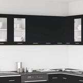 vidaXL Bovenkast Lyon Zwart Bewerkt Hout 60x31x60 cm - 34% Korting