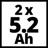Einhell originele accu-twinpack PXC 18 V 5,2 Ah