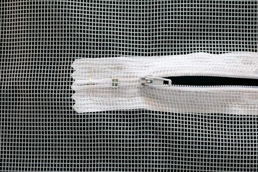 Schellenberg 50328 horrengaas voor dakramen met ritssluiting, 150 x 180 cm, wit