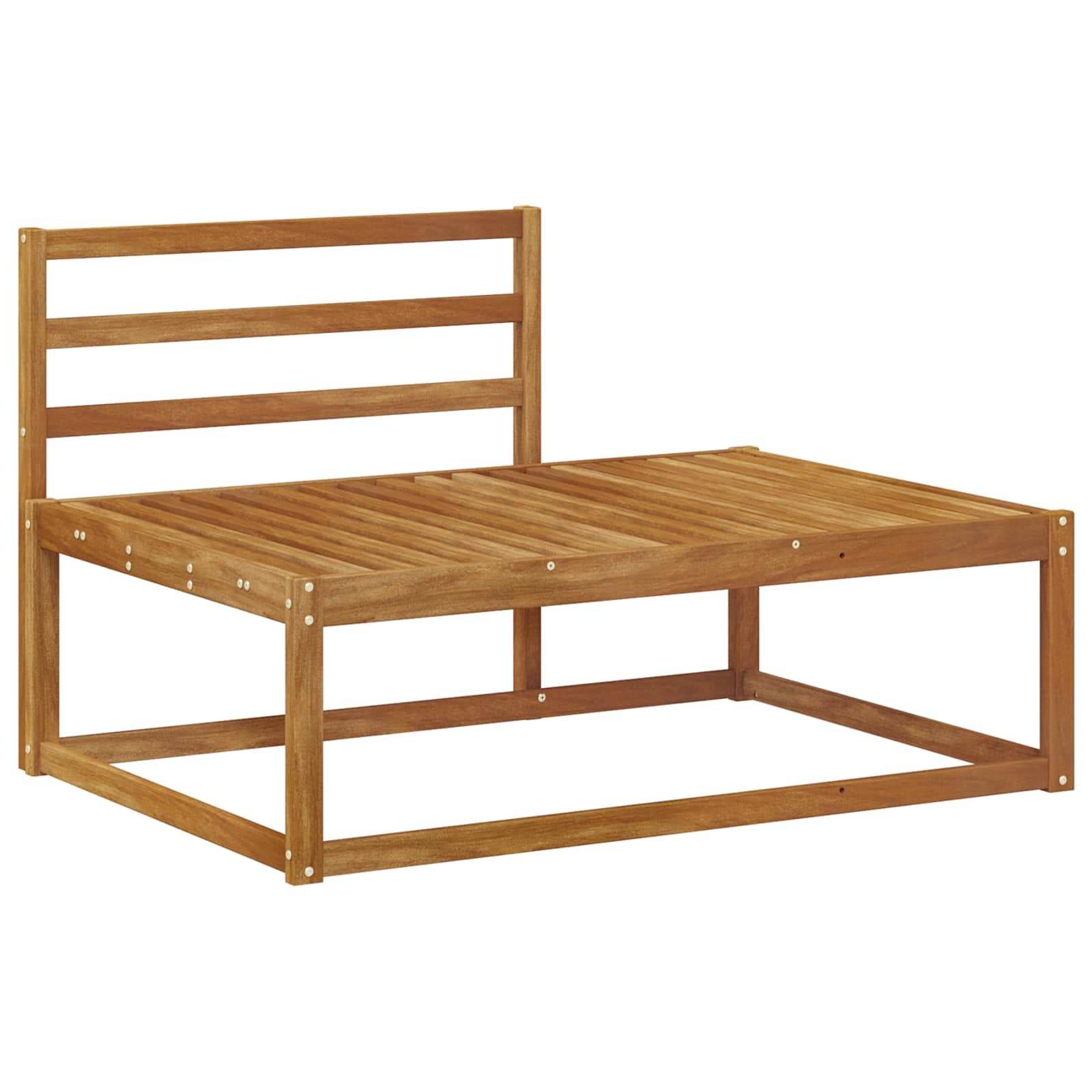 vidaXL Buiten Eindbank Naturel 115 x 83 x 73 cm