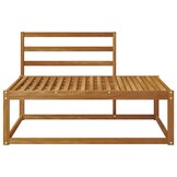 vidaXL Buiten Eindbank Naturel 115 x 83 x 73 cm