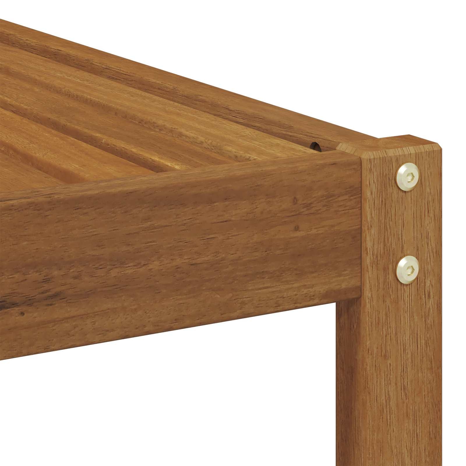 vidaXL Buiten Eindbank Naturel 115 x 83 x 73 cm