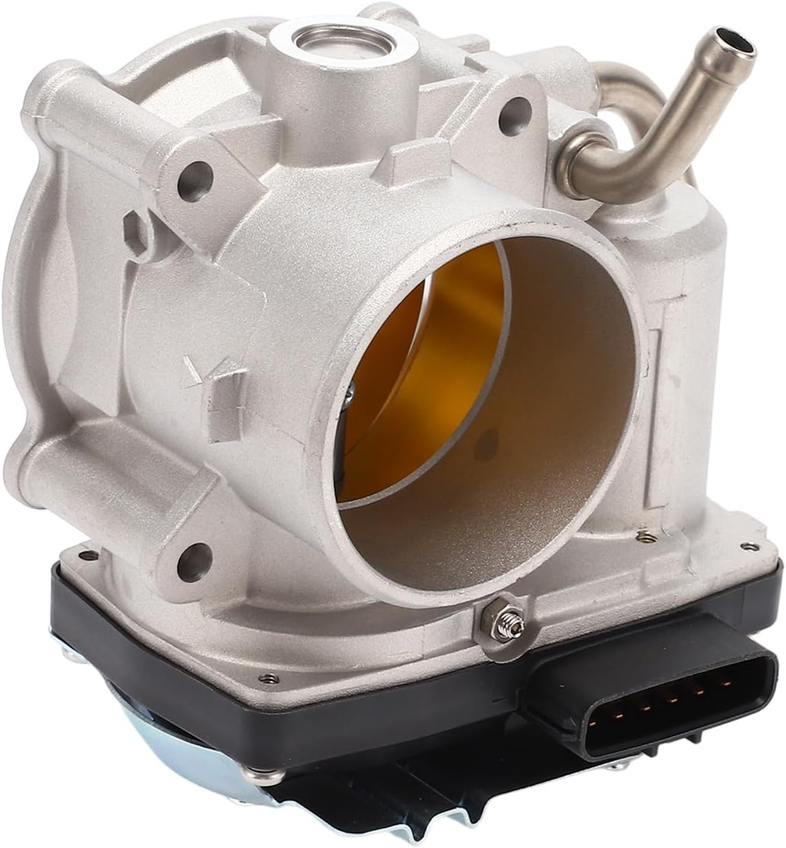 Gasklephuis Vergadering, 59mm Gaskleplichaam Actuator No.1450A101 voor Mitsubishi Lancer 2.0L 2008-2012, voor Mitsubishi Lancer Aluminiumlegering Zwart, 1 Pc