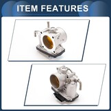 Gasklephuis Vergadering, 59mm Gaskleplichaam Actuator No.1450A101 voor Mitsubishi Lancer 2.0L 2008-2012, voor Mitsubishi Lancer Aluminiumlegering Zwart, 1 Pc