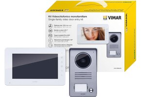 Video-intercomset voor 1 gezin | 7 inch monitor | Plug-and-play | 57% korting