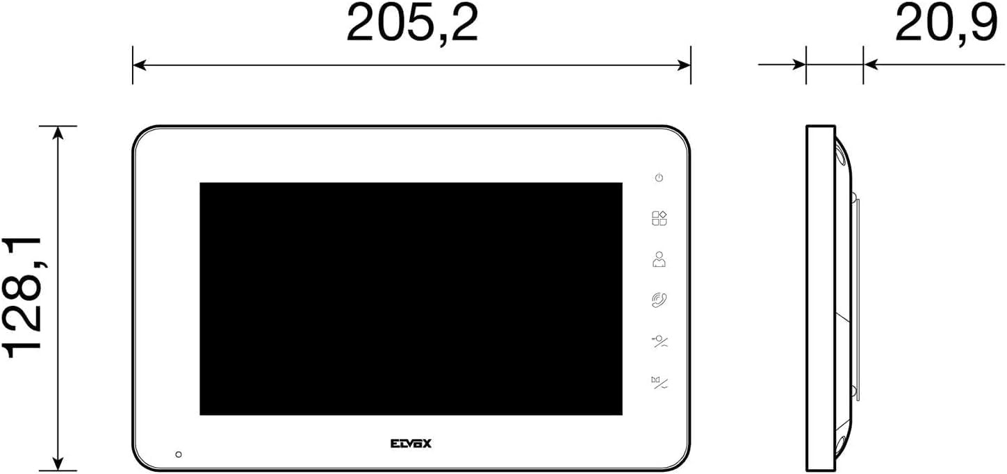 Vimar K40910 Video-intercomset 7 inch met handsfree monitor voor 1 gezin