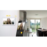 Vimar K40956 videospreekalageset 2 familie bevat handsfree touchscreen-videohaustelefoon LCD7in en WLAN-verbinding, 2-knops beltablet met regenbescherming, voeding, met accessoires voor AP-installatie