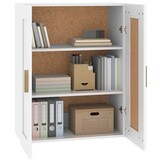 vidaXL Wandkast 69,5x32,5x90 cm bewerkt hout wit