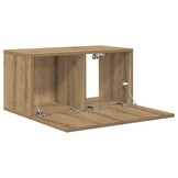vidaXL Tv-meubelset 2 st Bruin Bewerkt hout