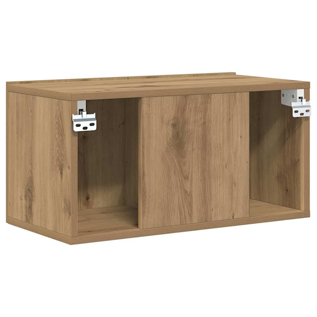 vidaXL Tv-meubelset 2 st Bruin Bewerkt hout