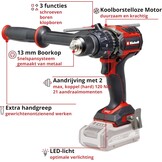 Einhell Professional accu-slagboormachine TP-CD 18/120 Li-i BL-Solo