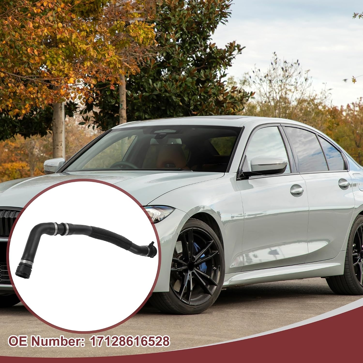 Bovenste Radiateur Koelslang voor BMW 230i 320i 330i 430i - Zwart