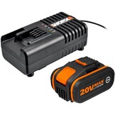 Worx PowerShare Accu- en Snellader Set 20V 4000mAh WA3604
