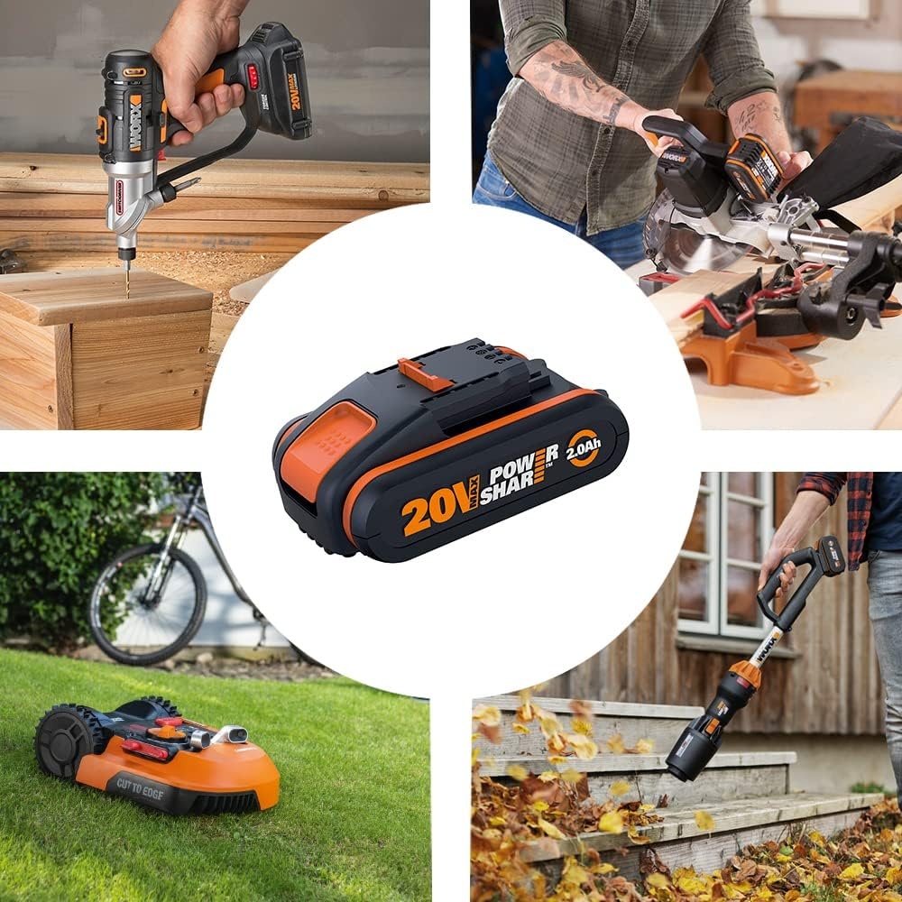 Worx PowerShare Accu- en Snellader Set 20V 4000mAh WA3604