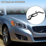 Verwarmingsslang nr. 30723082 voor Volvo S40 2004-2011 zwart rubber, 1 waterslang bovenaan