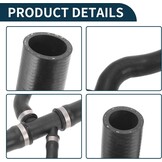 Verwarmingsslang nr. 30723082 voor Volvo S40 2004-2011 zwart rubber, 1 waterslang bovenaan