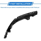 1 Stuk Bumper Ondersteuningsbeugel Compatibel Voor Honda City 2009-2014, Duurzaam Abs Zwart Voorste Linker Bumper Bevestigingsbeugel Montagebeugel Nr.71190Tm0T00