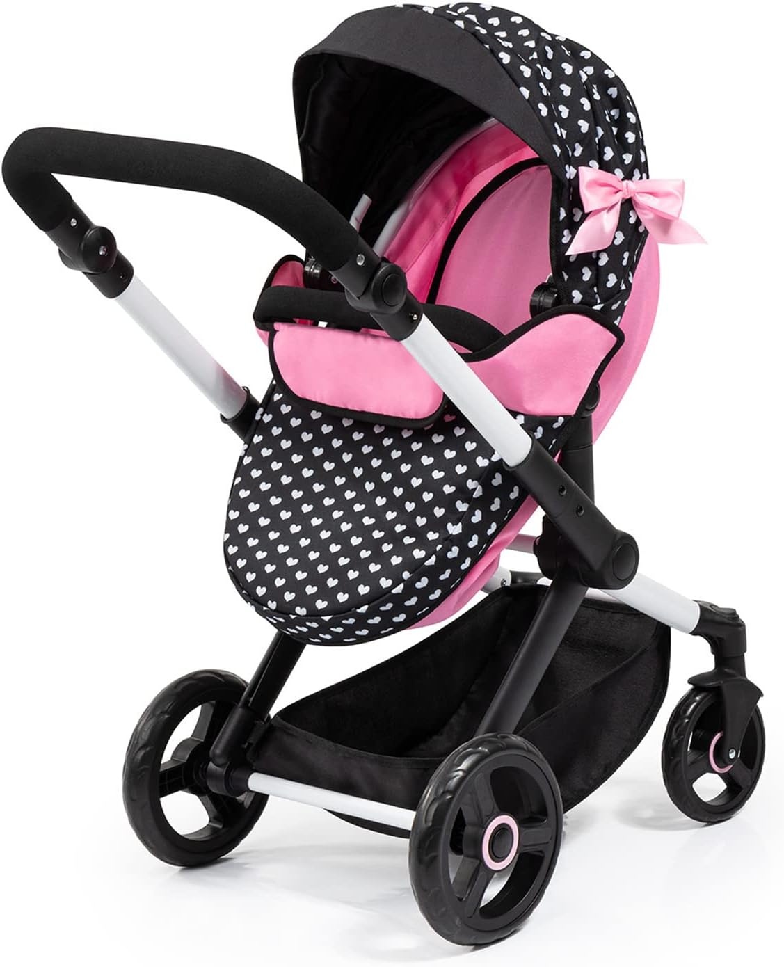 Bayer Design Poppenwagen XEO Jogger Zwart/Roze - 34% Korting