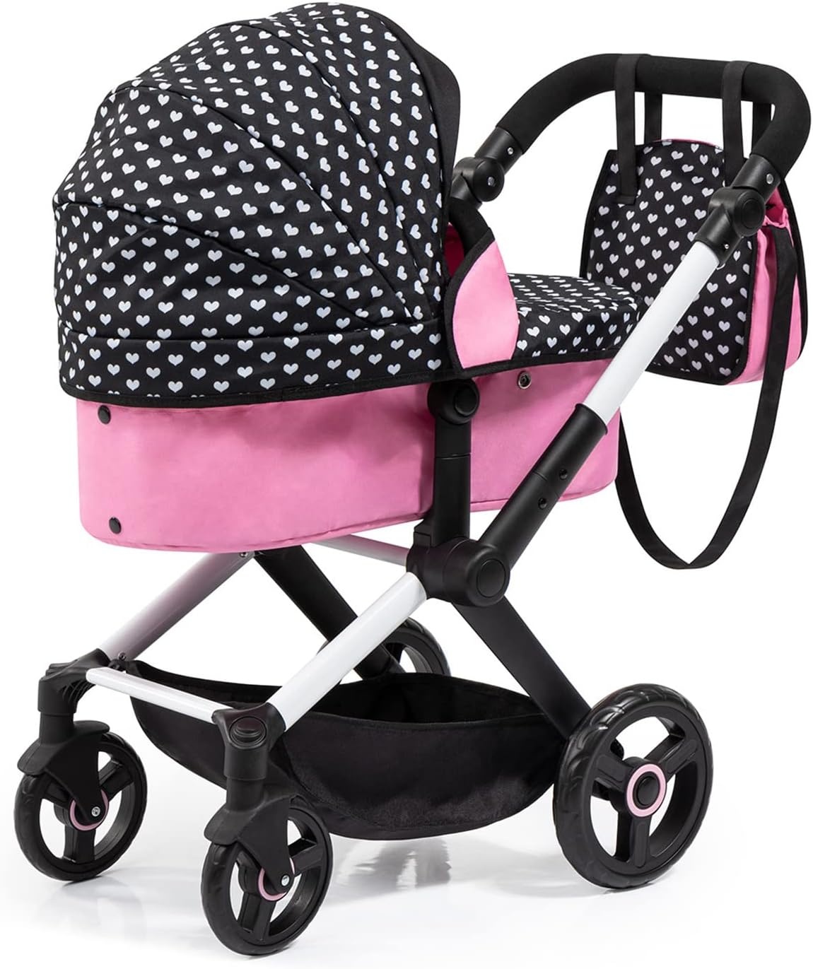 Bayer Design Poppenwagen XEO Jogger Zwart/Roze - 34% Korting