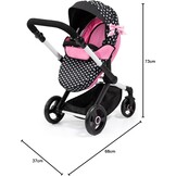Bayer Design Poppenwagen XEO Jogger Zwart/Roze - 34% Korting