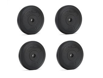 Halterschijven Set 20 kg (4x 5 kg) Zwart - 26 mm Boring