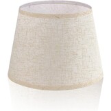 Stoffen Trommelkap Lampenkap voor Tafellamp Wandlamp Bedlamp Vloerlamp | Natuurlijk Linnen Handgemaakt Wit | Ø30cm H20cm | E26 E27 Fitting