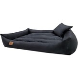 Hondenmand zwart 90x60 cm - wasbaar hondenkussen - waterdicht hondenbed