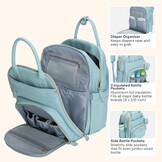 Luiertas Rugzak Unisex Poederblauw 80% Korting