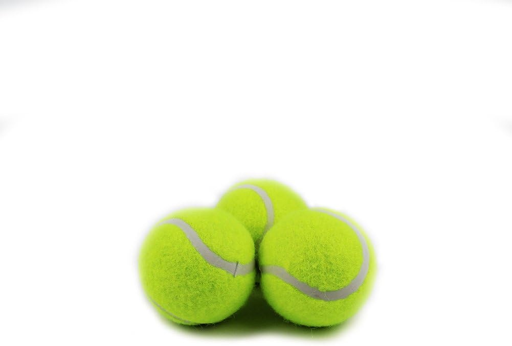 Set van 3 Gele Tennisballen - Perfect voor Sport & Spel met Huisdieren