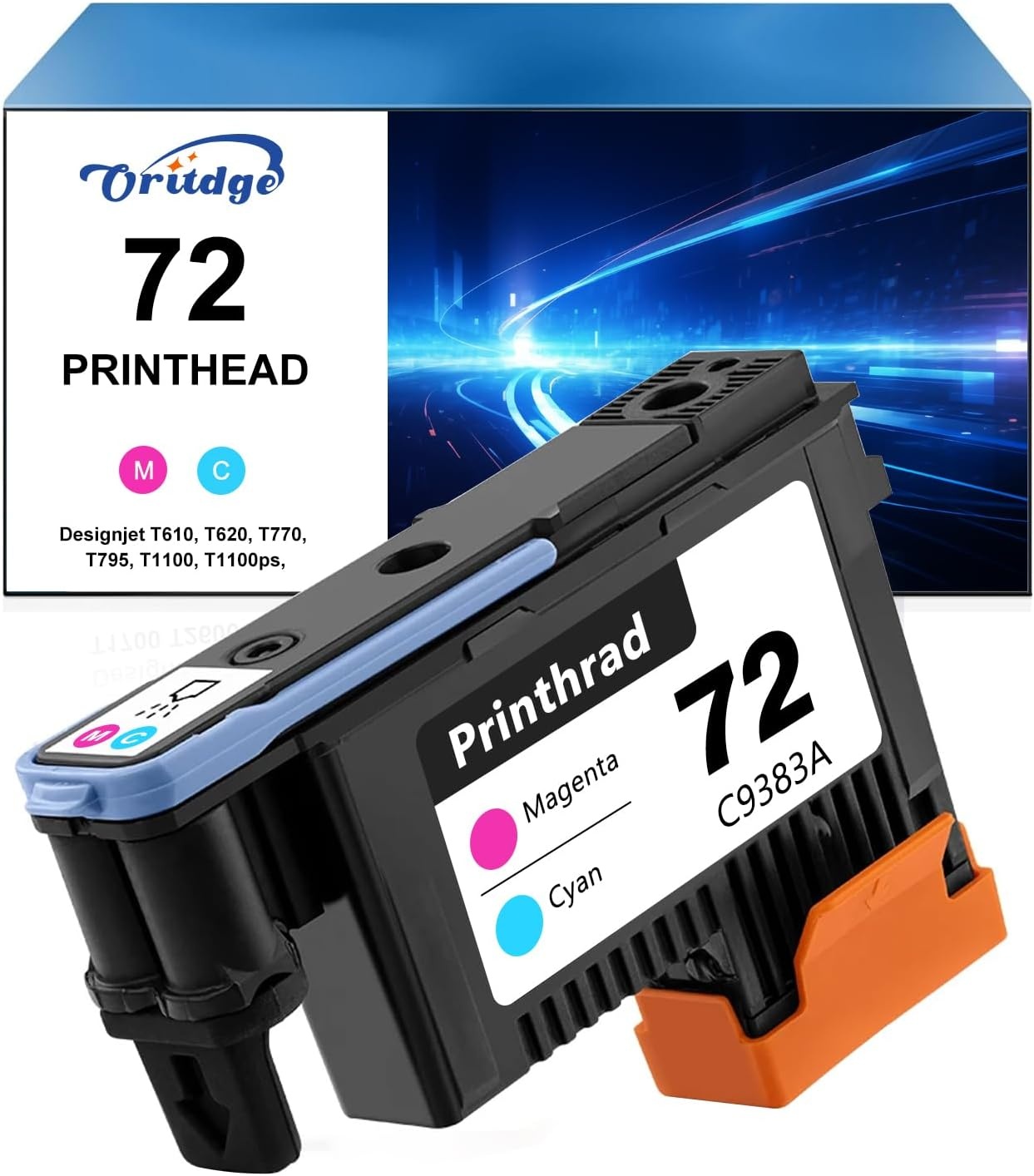 HP 72 Printkop Magenta/Cyaan C9383A - 77% Korting!