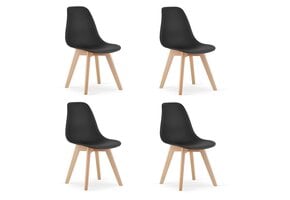Eetkamerstoelen KITO set van 4 - Zwart - Tijdloos design